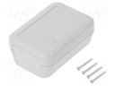 Enclosure: for remote controller; X: 50mm; Y: 70mm; Z: 30mm; ABS