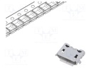 Socket; USB B micro; ZX; on PCBs; SMT; PIN: 5; horizontal; USB 2.0