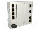 Industrial module: switch Ethernet; unmanaged; 9÷60VDC; RJ45