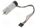 Motor: DC; with encoder,with gearbox; HP; 6VDC; 6.5A; 130rpm; 103g