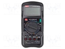 Digital multimeter; LCD; VDC: 200mV,2V,20V,200V,1kV; -20÷1000°C