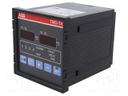 Meter; on panel; digital; 0÷220°C; 96x96mm; Features: input x4
