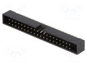 Socket; IDC; male; PIN: 40; straight; THT; gold flash; 2mm