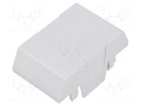 Cover; for enclosures; UL94HB; Series: EH 45; Mat: ABS; grey; 45mm
