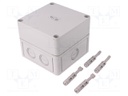Enclosure: multipurpose; X: 110mm; Y: 110mm; Z: 90mm; TK PC; grey