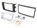 Radio mounting frame; Toyota; 2 DIN; black