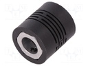 Coupling; Ø1: 10mm; Ø2: 6mm; Mat: aluminium,polyamide,fiberglass