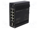Switch PoE Ethernet; managed; Number of ports: 10; 7÷57VDC; IP30