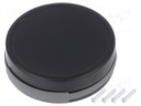 Enclosure: multipurpose; Z: 13mm; black; Series: SUI-TEK; Ø: 47mm