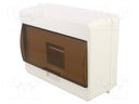 Enclosure: for modular components; IP30; plaster embedded; white
