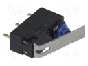 Microswitch SNAP ACTION; with lever; SPDT; 0.1A/125VAC; 2A/12VDC