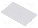 Front panel; without frame,with holder; grey