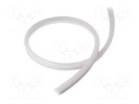 NEON LED tape; white cold; 24V; LED/m: 120; 10mm; IP65; 9.6W/m