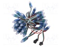 Module: LED; Colour: RGB; No.of diodes: 50; Ø12mm; Mounting: THT; 5V
