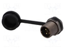 Socket; male; ST12; PIN: 2; IP67; 13A; soldering; 250V; 2mm2; -25÷85°C