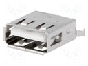 Socket; USB A; on PCBs; THT; PIN: 4; straight