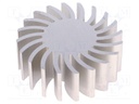 Heatsink; LED; Ø: 70mm; H: 25mm