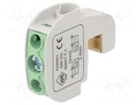 Splice terminal: rail; 16mm2; ways: 1; terminals: 2; green; 690V