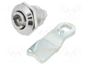 Lock; cast zinc; 22mm; Kind of insert bolt: double-bit insert