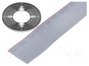 Wire: ribbon; flat; 0.635mm; solid; Cu; 68x30AWG; unshielded; PVC