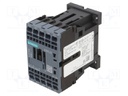 Contactor: 4-pole; NO x4; 24VDC; 9A; DIN,on panel; 3RT23; -25÷60°C