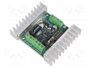 DC-motor driver; 32kHz; RC,analog,serial; Uin mot: 6÷18V; 59x75mm