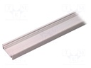 Profiles for LED modules; surface; white; L: 2m; aluminium