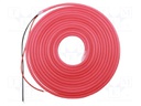 NEON LED tape; red; 2835; 12V; LED/m: 120; 6mm; IP65; 8W/m; Thk: 12mm