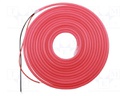 NEON LED tape; red; 2835; 24V; LED/m: 120; 6mm; IP65; 8W/m; Thk: 12mm