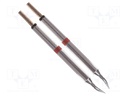 Tip; bent conical; 0.4mm; 420÷475°C; for TZ-KIT-1 hot tweezers