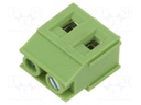 PCB terminal block; angled 90°; 7.5mm; ways: 2; on PCBs; terminal