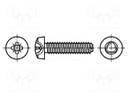 Screw; for metal; 2,5x16; Head: cheese head; Pozidriv; zinc
