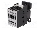 Contactor: 3-pole; NO x3; Auxiliary contacts: NO; 110VAC; 18A; CEM