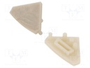 Cap for LED profiles; champagne; 10pcs.
