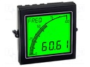 Meter: frequency; digital,mounting,programmable; on panel; 0.5%