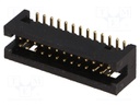Socket; IDC; male; PIN: 26; straight; SMT; gold flash; 1.27mm