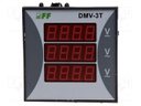 Voltmeter; digital,mounting; 12÷400V; Meas.accur: ±1%; on panel