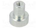 Magnet: permanent; samarium, cobalt; 20N; Ø: 10mm; H: 11.5mm; steel