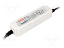 Power supply: switched-mode; LED; 16W; 20VDC; 0.8A; 90÷305VAC; IP30