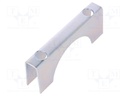 Mounting coupler; steel; zinc; Application: u-bolt