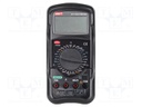 Digital multimeter; LCD; VDC: 200mV,2V,20V,200V,1kV; 190x88x34mm