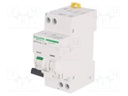 RCBO breaker; Inom: 10A; Ires: 30mA; Max surge current: 3kA; DIN