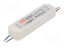 Power supply: switched-mode; LED; 36W; 12VDC; 3A; 90÷264VAC; IP67