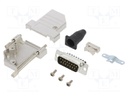 D-Sub; PIN: 15; male; shielded,with strain relief; angled 45°