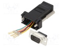 Transition: adapter; RJ11 socket,D-Sub 9pin male