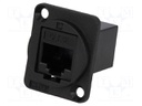 Coupler; FT; Cat: 5e; Layout: 8p8c; RJ45 socket,both sides; 19x24mm
