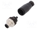 Plug; M12; PIN: 5; male; A code-DeviceNet / CANopen; for cable