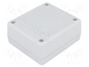 Enclosure: multipurpose; X: 79mm; Y: 89mm; Z: 38mm; ABS; grey; IP54