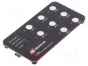 Dev.kit: evaluation; 8 buttons of capacitive keyboard