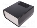 Enclosure: with panel; vented,PCB is fastened in guides; AUS